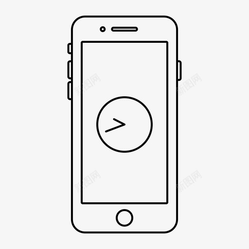 iphone应用程序时钟图标svg_新图网 https://ixintu.com iphone 屏幕 应用程序 手机 时钟 苹果iphone应用程序概述