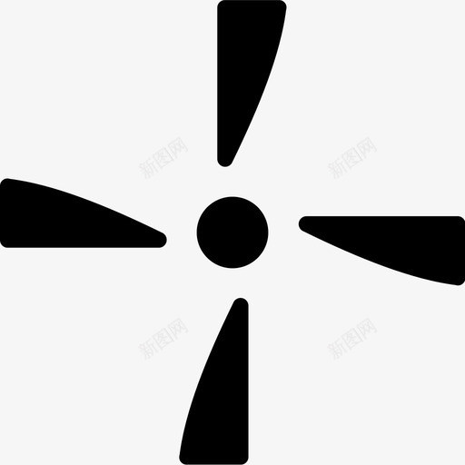 风扇冷却电风扇图标svg_新图网 https://ixintu.com 冷却 电气 电风扇 通风机 风扇 风扇叶片