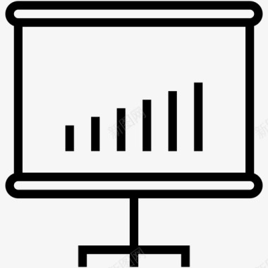 搜索引擎优化培训分析条形图图标图标