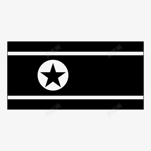 朝鲜国旗国家国旗图标svg_新图网 https://ixintu.com 世界国旗 国家 国旗 朝鲜 朝鲜国旗