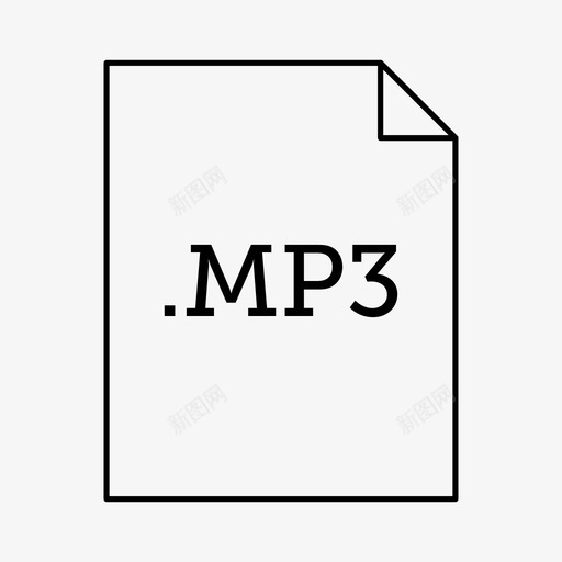 mp3文件文件文件类型图标svg_新图网 https://ixintu.com mp3文件 应用程序和文件类型 文件 文件类型