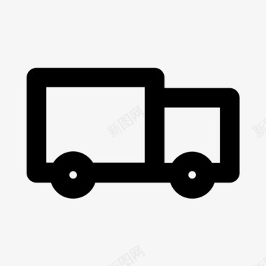 送货车自动卡车快递图标图标