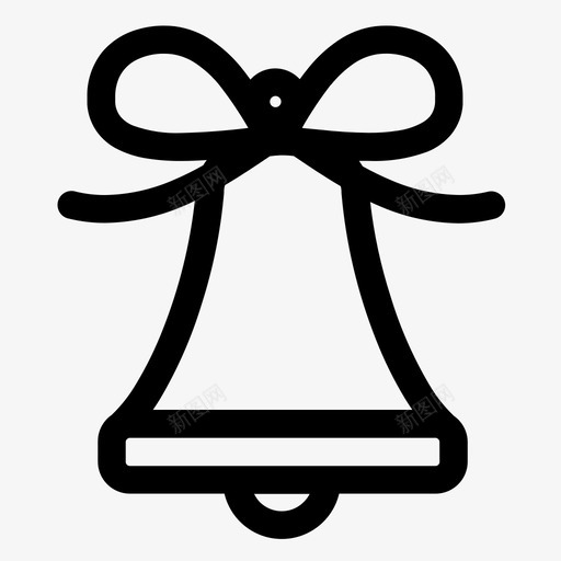 铃铛装饰品圣诞节装饰图标svg_新图网 https://ixintu.com 圣诞节 节日 装饰 铃铛装饰品