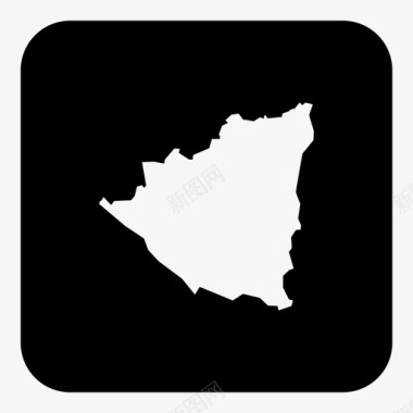 尼加拉瓜国家位置图标图标