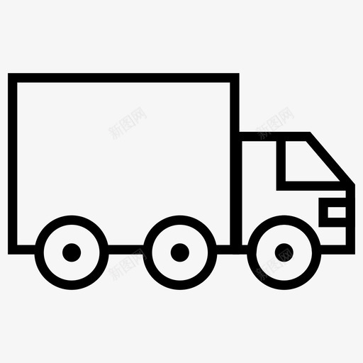 卡车商品运输图标svg_新图网 https://ixintu.com 卡车 商品 运输