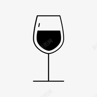 红酒酒精葡萄酒图标图标