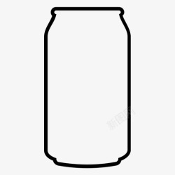 软饮料杯子易拉罐铝罐饮料图标高清图片
