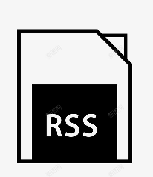 rss扩展名文件名称图标svg_新图网 https://ixintu.com rss扩展名 名称 文件 文件扩展名 类型