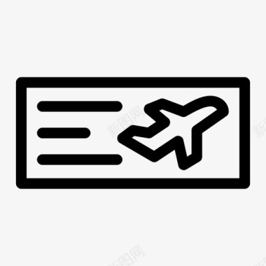 登机牌入场证航空公司图标图标