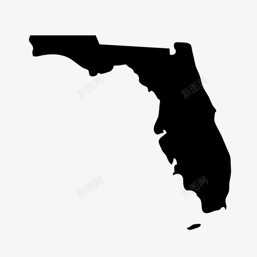 佛罗里达地图州图标svg_新图网 https://ixintu.com 佛罗里达 地图 州 美利坚合众国 美国