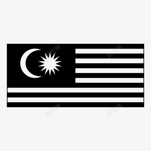 马来西亚国旗国家国旗图标svg_新图网 https://ixintu.com 世界国旗 国家 国旗 马来西亚国旗