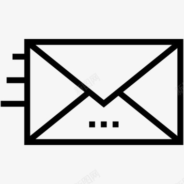 发送电子邮件消息移动收件箱图标图标