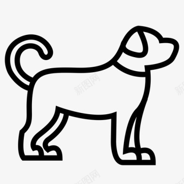 狗动物同伴图标图标