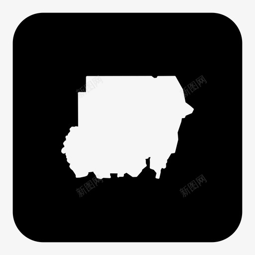 苏丹国家位置图标svg_新图网 https://ixintu.com 世界地图广场 位置 国家 地图 苏丹