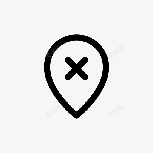取消位置删除错误图标svg_新图网 https://ixintu.com 位置图标设置 删除 取消位置 错误
