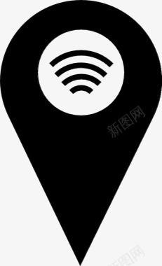 wifi点位置地图图标图标