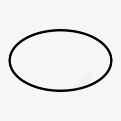 盾牌形状椭圆形圆形几何形图标高清图片