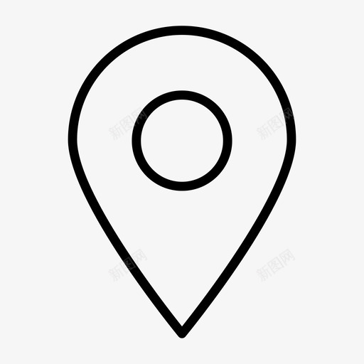地图针地址gps图标svg_新图网 https://ixintu.com gps 位置 固定 地图针 地址 界面设计