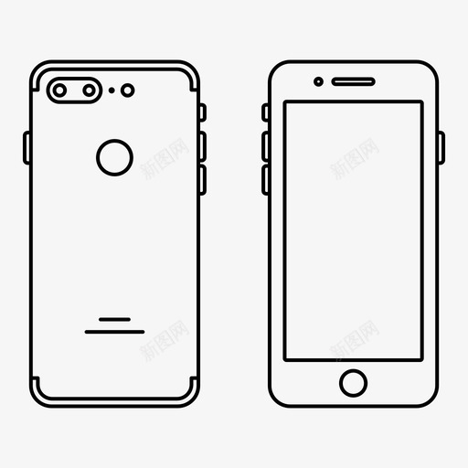 iphone7plus手机屏幕图标svg_新图网 https://ixintu.com iphone7plus 屏幕 手机 智能手机 苹果iphone7概述