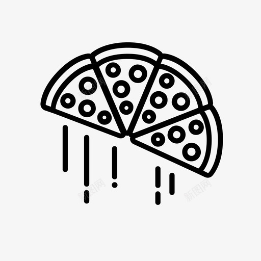 披萨芝士披萨意大利香肠披萨图标svg_新图网 https://ixintu.com 半个披萨 外卖 意大利香肠披萨 披萨 芝士披萨
