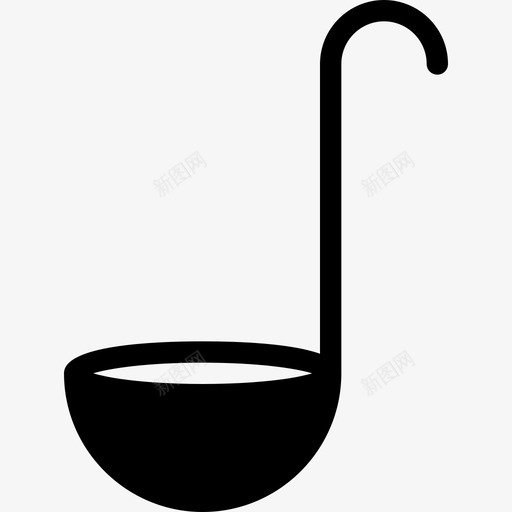 勺烹饪食物图标svg_新图网 https://ixintu.com 上菜 勺 厨房 厨房实心图标 烹饪 食物