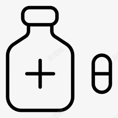 药瓶急救药品图标图标