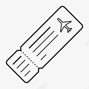 机票航空公司预订机票图标图标