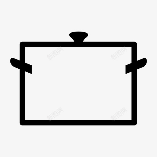 锅炊具厨房图标svg_新图网 https://ixintu.com 厨房 厨房和食物 平底锅 炊具 炖锅 锅