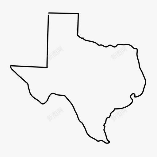 德克萨斯州地图州图标svg_新图网 https://ixintu.com 地图 州 德克萨斯州 美利坚合众国 美国