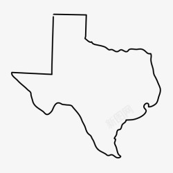 德克萨斯州德克萨斯州地图州图标高清图片