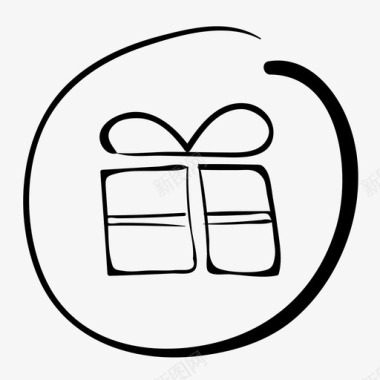 礼品礼品盒手工制作图标图标