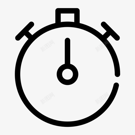 秒表时钟秒图标svg_新图网 https://ixintu.com 按钮 时钟 时间 秒 秒表 计时器