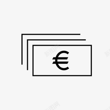 一堆欧元一堆美元金融图标图标