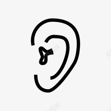 耳朵耳聋疾病图标图标