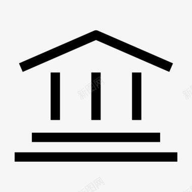 银行国会大厦金融图标图标