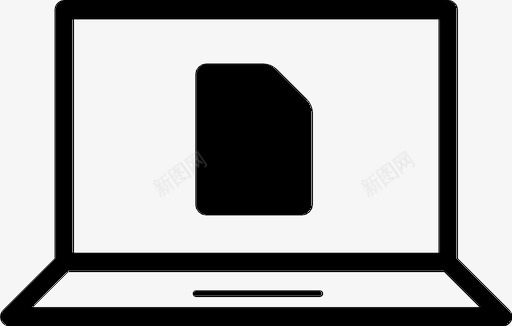笔记本电脑在线文档电脑文件文档文件图标图标