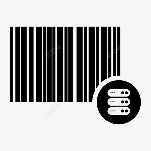 条形码数据标识产品id图标svg_新图网 https://ixintu.com 产品id 条形码数据 标识 购物