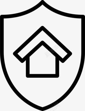 保障房房地产保险图标图标