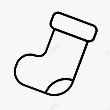 长袜圣诞袜袜子图标图标