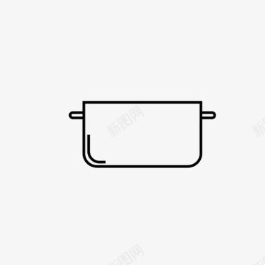 锅烹饪晚餐图标图标