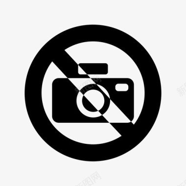 没有相机拍摄禁止图标图标