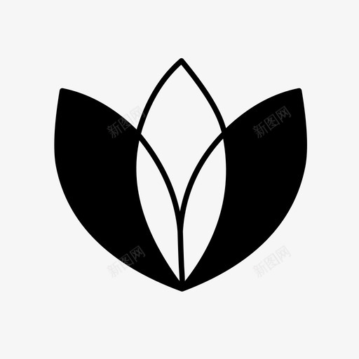 装饰品花莲花图标svg_新图网 https://ixintu.com 花 莲花 装饰品