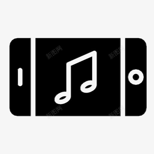 音乐手机应用程序itunes图标svg_新图网 https://ixintu.com itunes 应用程序 手机 智能手机 音乐手机