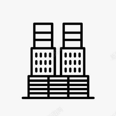 建筑工业办公室图标图标