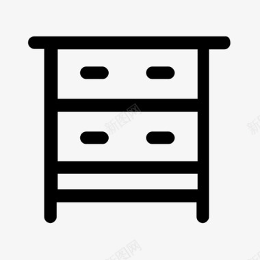 办公桌橱柜衣柜图标图标