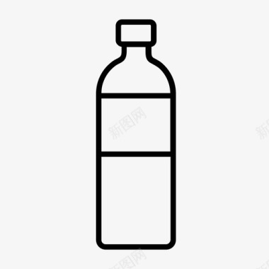 水瓶果汁瓶塑料瓶图标图标