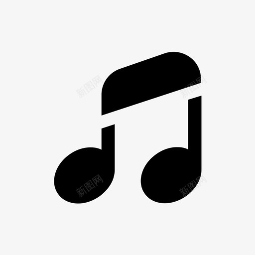 音乐乐谱音乐符号图标svg_新图网 https://ixintu.com 乐谱 媒体播放器 歌唱 音乐 音乐符号 音符