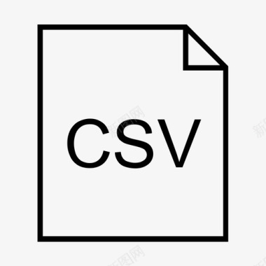 csv扩展名文件格式图标图标