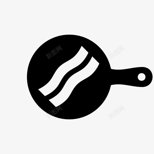 煎培根烹饪食物图标svg_新图网 https://ixintu.com 厨房 平底锅 烹饪 煎培根 食物