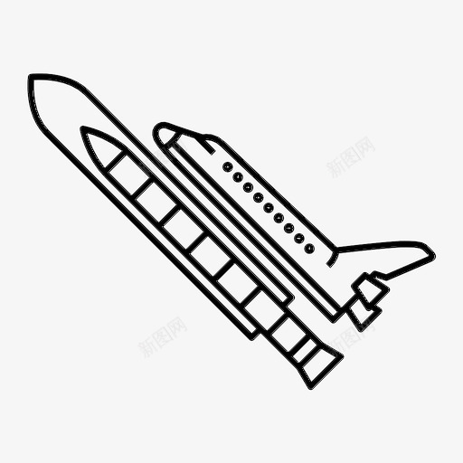 航天飞机载人可重复使用的飞行器图标svg_新图网 https://ixintu.com 可重复使用的飞行器 宇宙飞船 航天飞机 载人